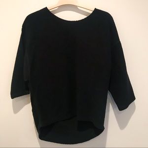American Apparel Black Knit Pullover
